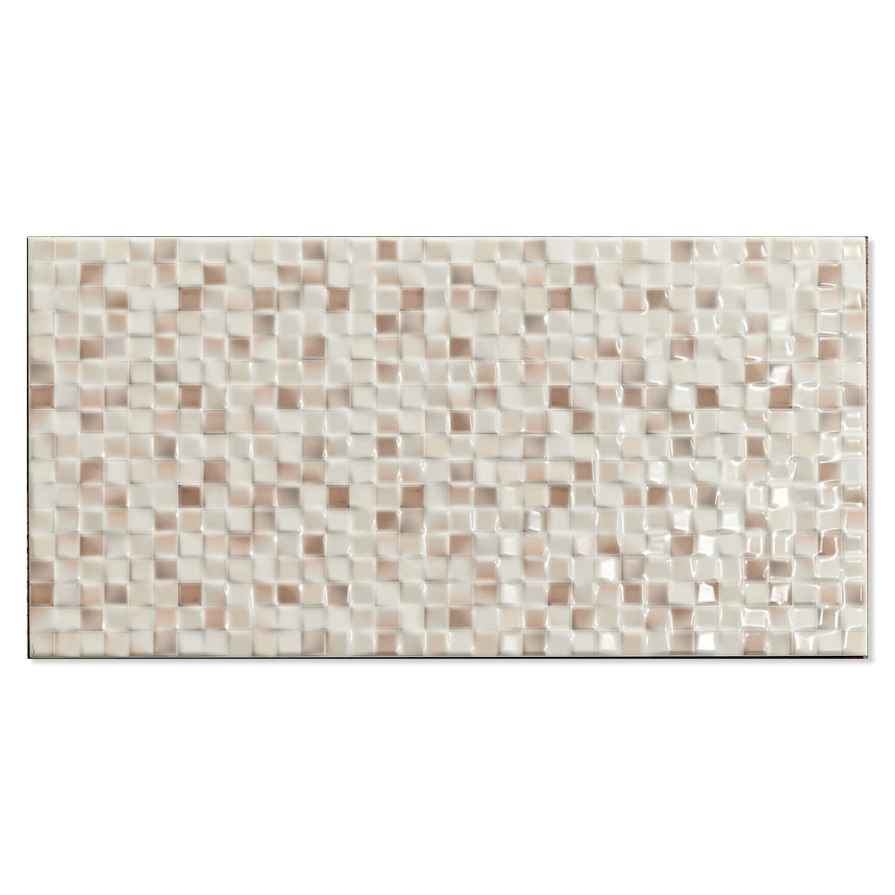 Veggflis Andros Beige Blank 25x50 cm