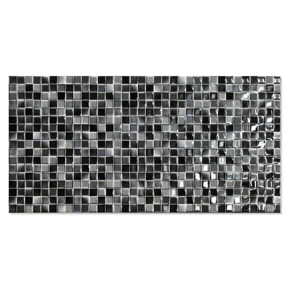 Veggflis Andros Mørk Grå Blank 25x50 cm