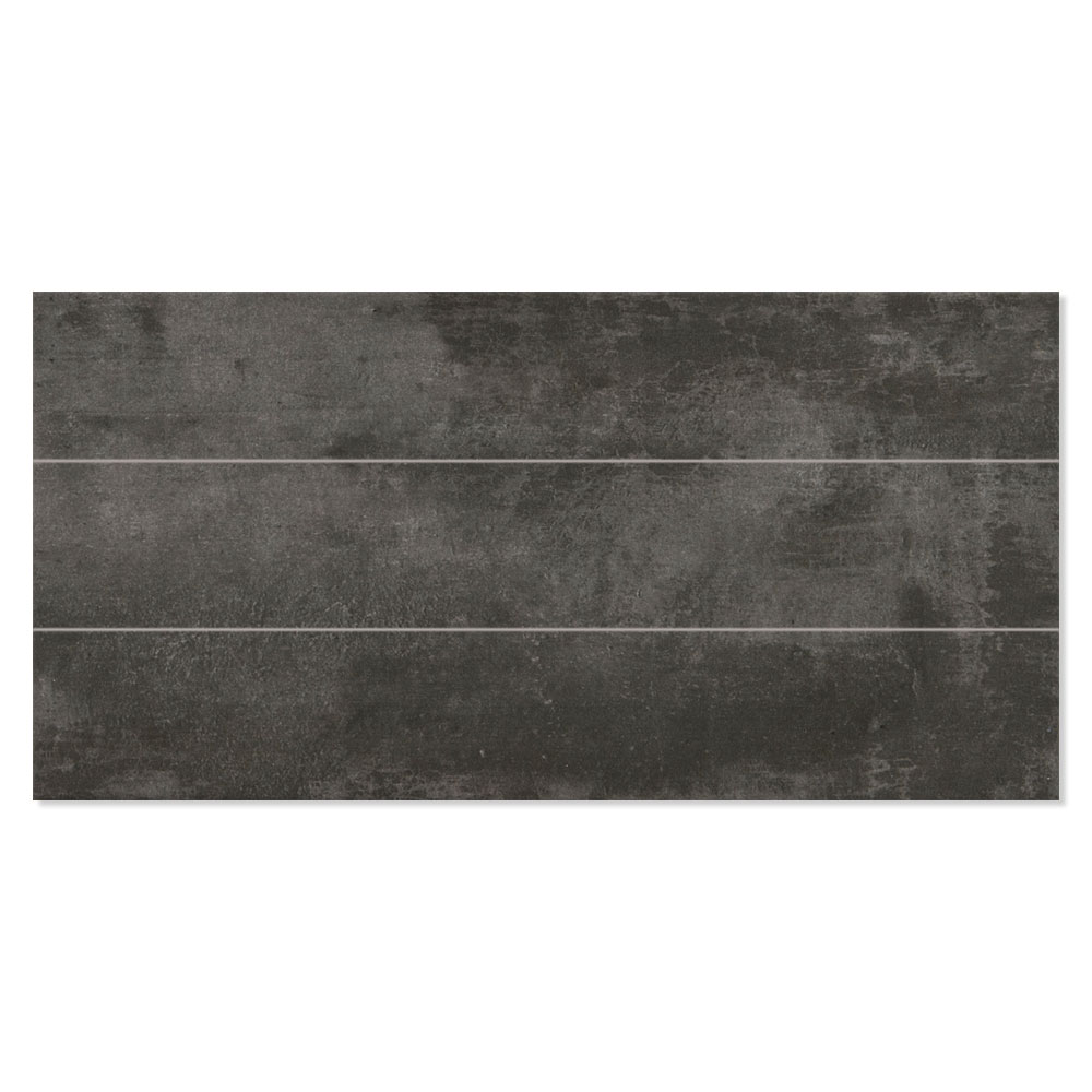 Veggflis Convers Svart Blank 25x50 cm