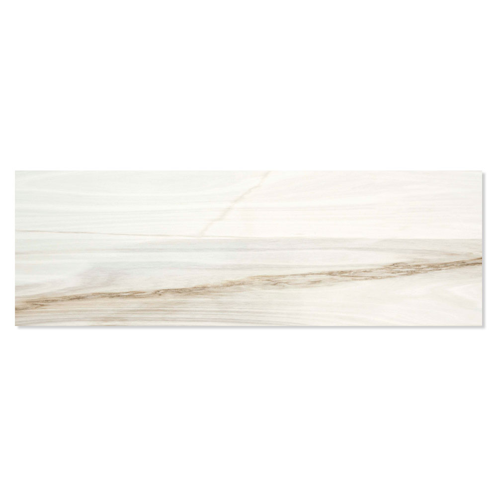 Veggflis Smila Hvit-Brun Blank 20x60 cm