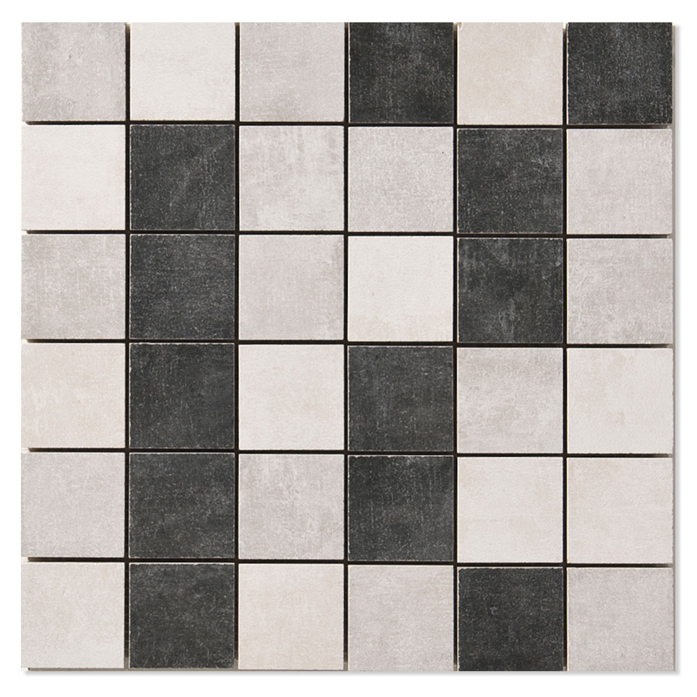 Mosaikkflis Convers Flerfarget Grå Matt 30x30 (5x5) cm