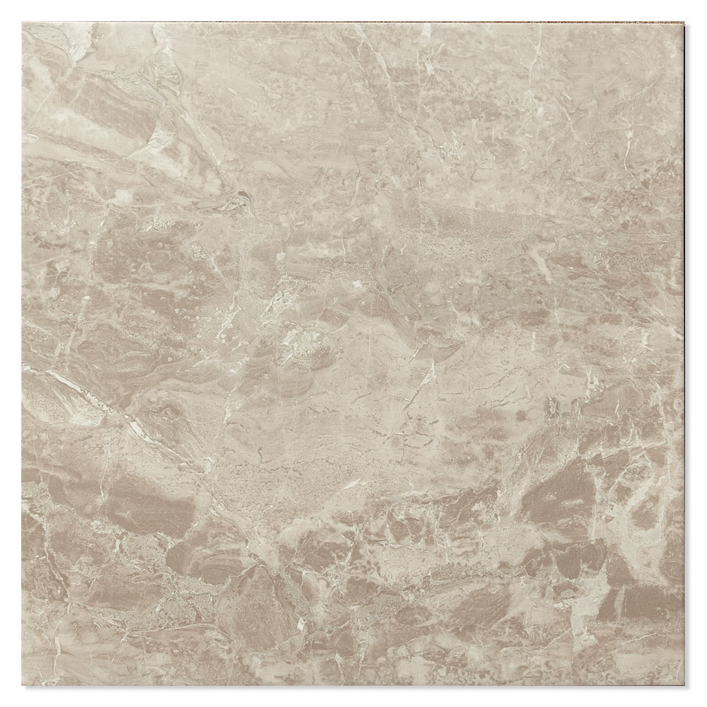 Marmor Gulvflis Rhodes Lys Grå Blank 45x45 cm