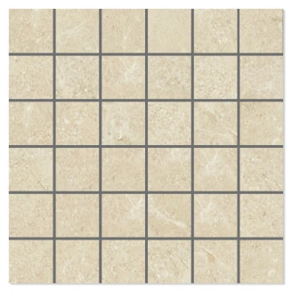 Mosaikkflis <strong>Ski</strong>  Beige Matt 30x30 (5x5) cm