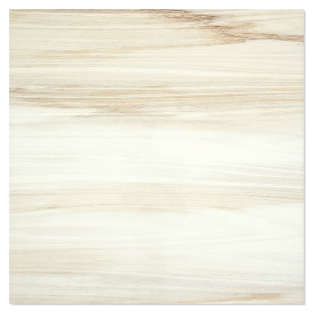 Gulvflis Smila Hvit-Brun Blank 45x45 cm