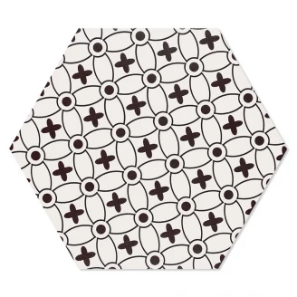 Gulvflis <strong>Grazia</strong>  Svart Matt 29x33 cm