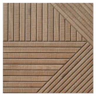 Gulvflis <strong>Tangram</strong>  Bronse Matt Relieff 44x44 cm