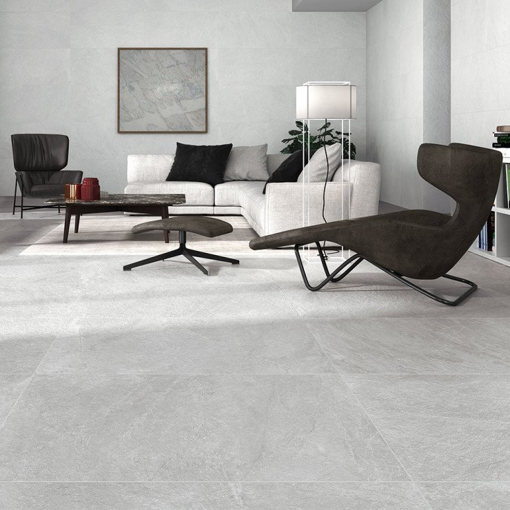 Gulvflis Slate Rock Grå Matt 60x120 cm