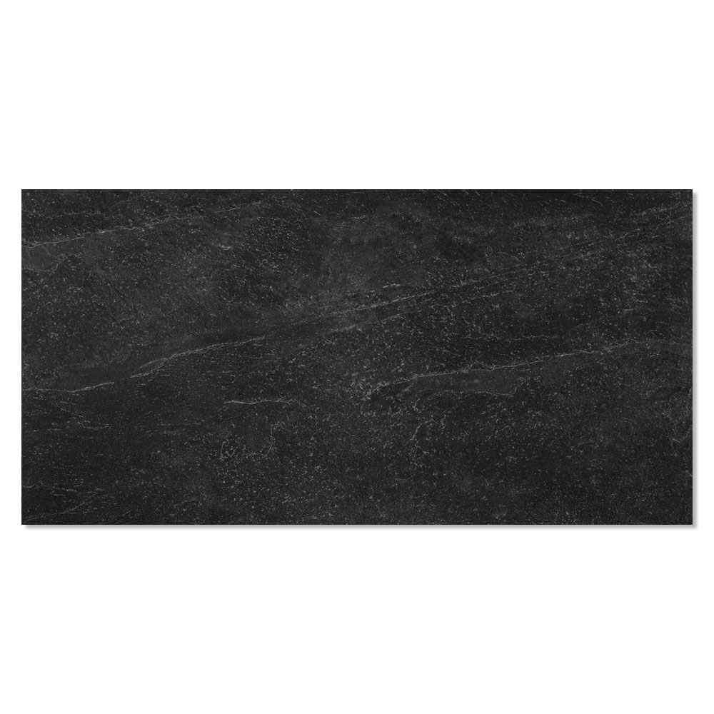 Gulvflis Slate Rock Svart Matt 60x120 cm