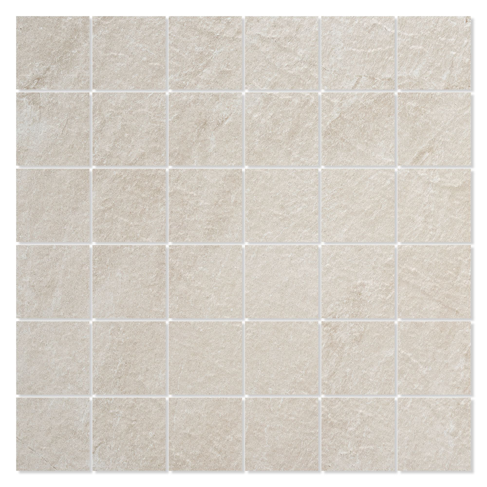 Mosaikkflis Slate Rock Beige Matt 30x30 (5x5) cm