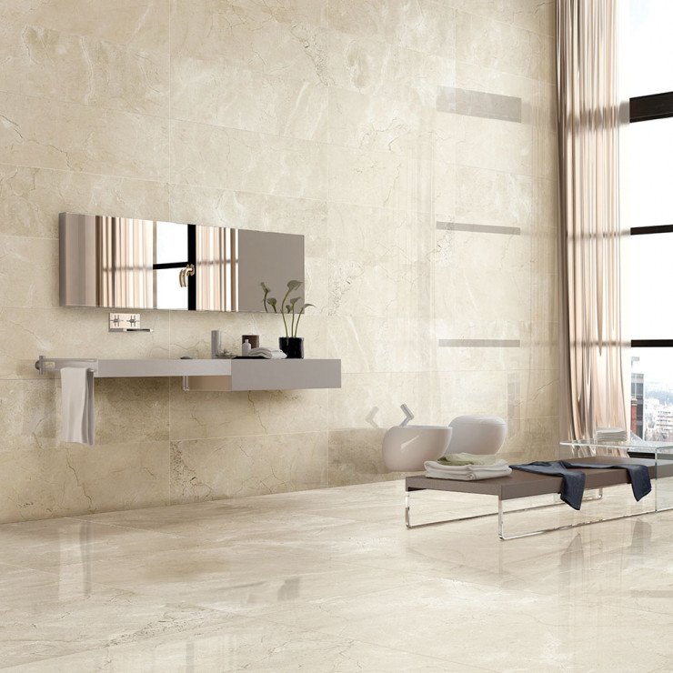 Marmor Gulvflis Legent Beige Polert 60x120 cm