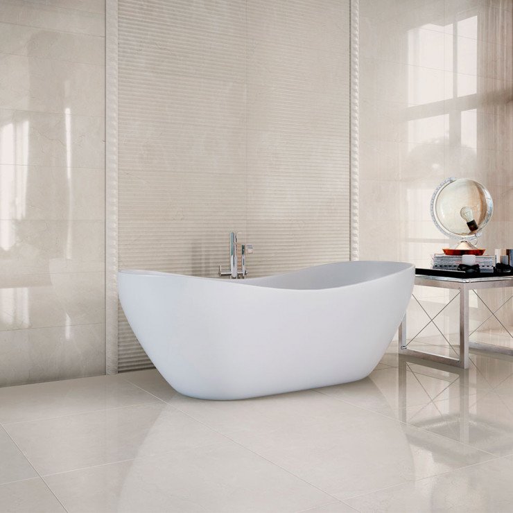 Marmor Gulvflis Legent Beige Polert 60x60 cm