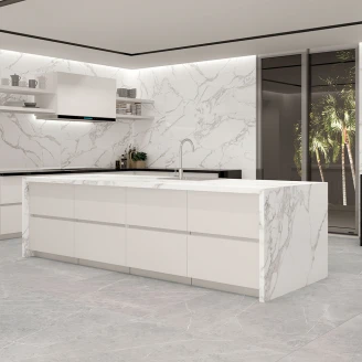 Marmor Gulvflis Calacatta Lux Hvit Matt 90x180 cm