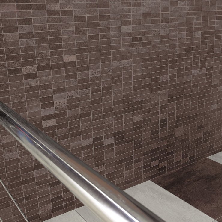Mosaikkflis Alquimia Bronse Matt 30x30 (7x7) cm