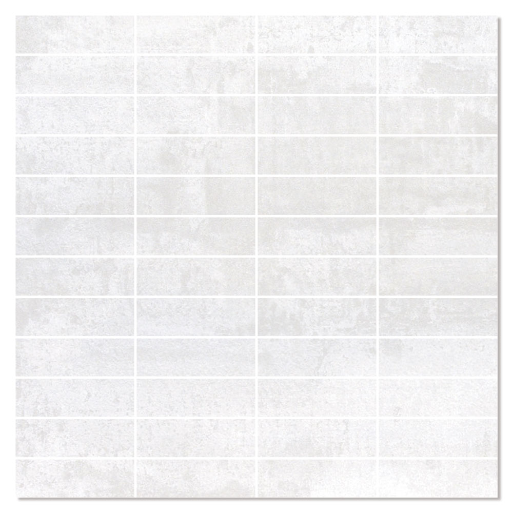 Mosaikkflis Alquimia Hvit Matt 30x30 (7x7) cm