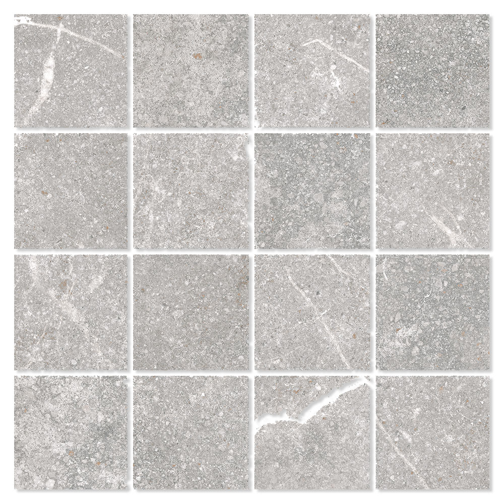 Marmor Gulvflis Marblestone Lys Grå Polert 30x30 (7x7) cm