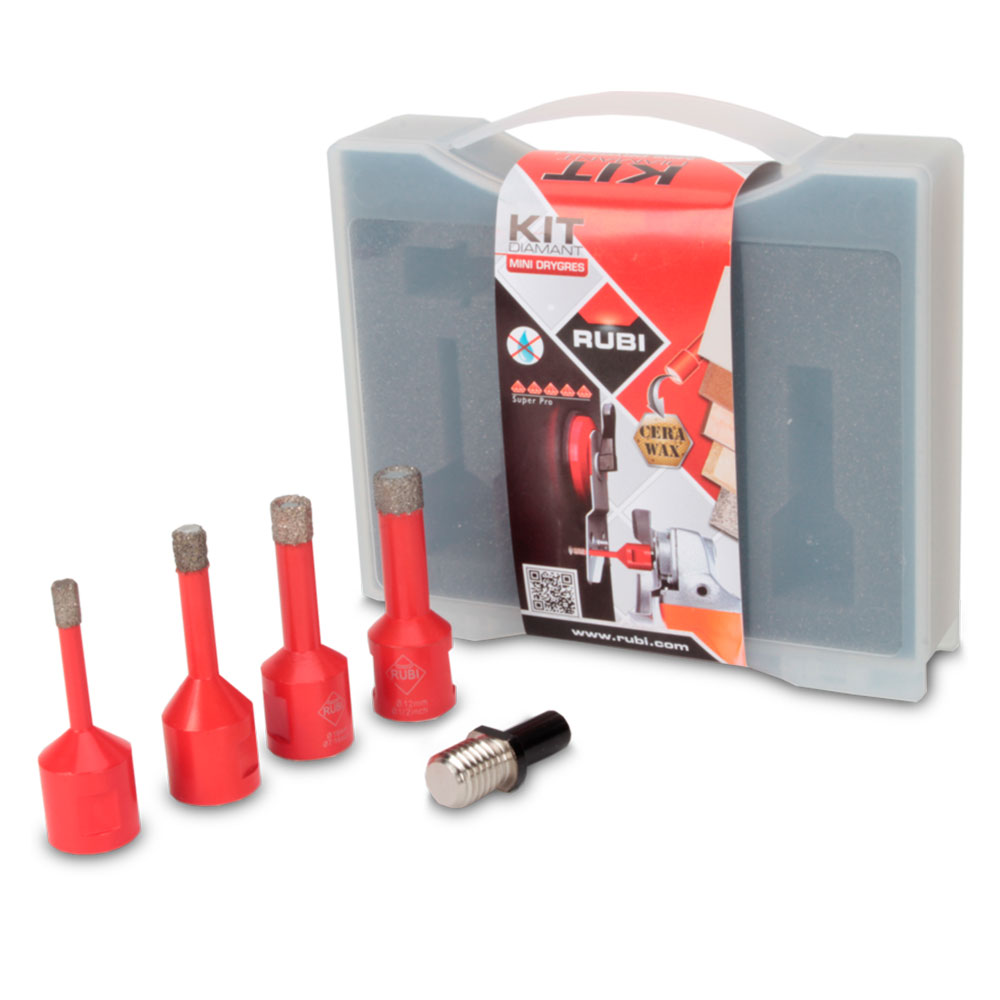 Diamant Borsett Rubi MINI DRYGRES 6, 8, 10, 12 mm