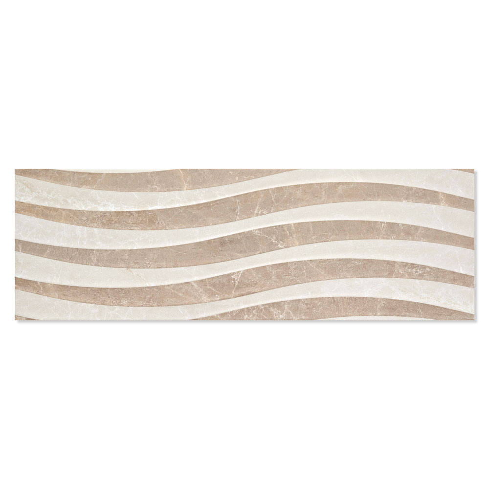 Veggflis Albury Brun Blank 33x100 cm
