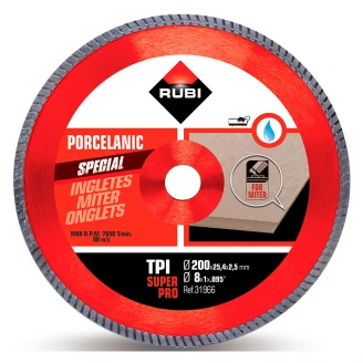Vinkel Diamantblad For Porselensfliser TPI-200 SUPERPRO TURBO