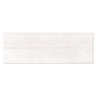 Dekor Veggflis <strong>Channel</strong>  Hvit Matt 30x90 cm