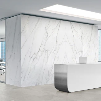 Marmor Gulvflis Florens Carrara Hvit Matt 60x120 cm
