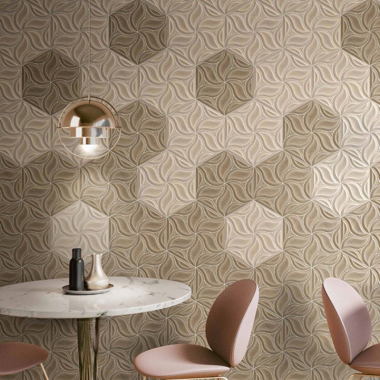 Veggflis Ivy Beige Matt 25x51 cm