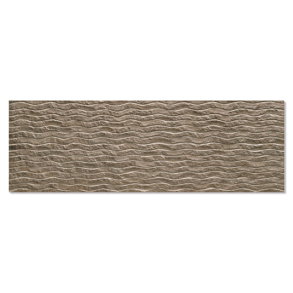 Veggflis Minerve Brun Matt Relieff 40x120 cm