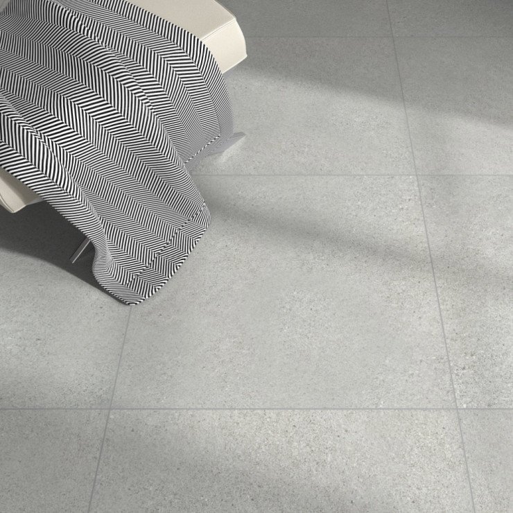 Gulvflis Techstone Lys Grå Matt 45x45 cm