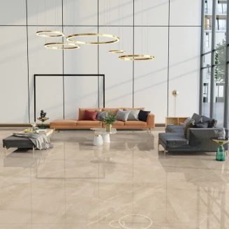 Marmor Gulvflis Bottocino Beige Polert 120x120 cm