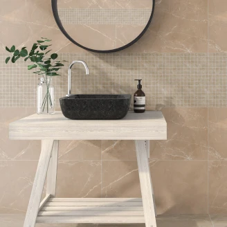 Mosaikkflis Bottocino Ljusbrun Matt 30x30 (2.5x2.5) cm