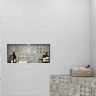 Veggflis Blanco Hvit Matt 33x90 cm