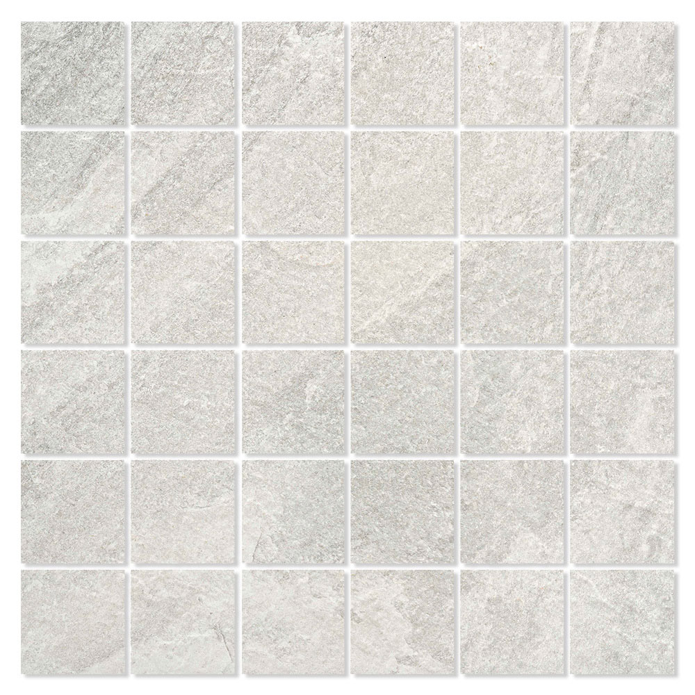 Mosaikkflis Icaria Lys Grå Matt 30x30 (5x5) cm