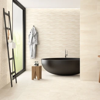 Dekor Veggflis Windsor Beige Mönstrad Matt 25x50 cm