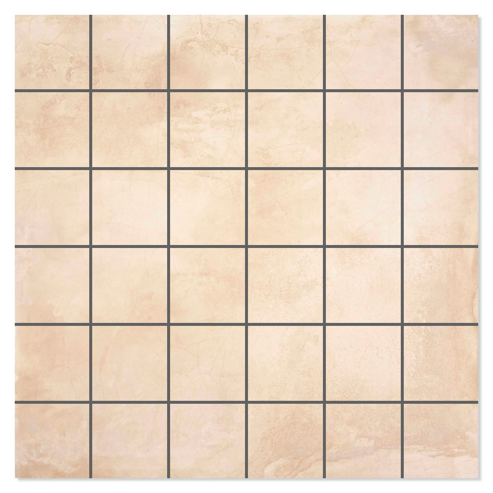 Mosaikkflis Steelwave Beige Matt 30x30 (5x5) cm