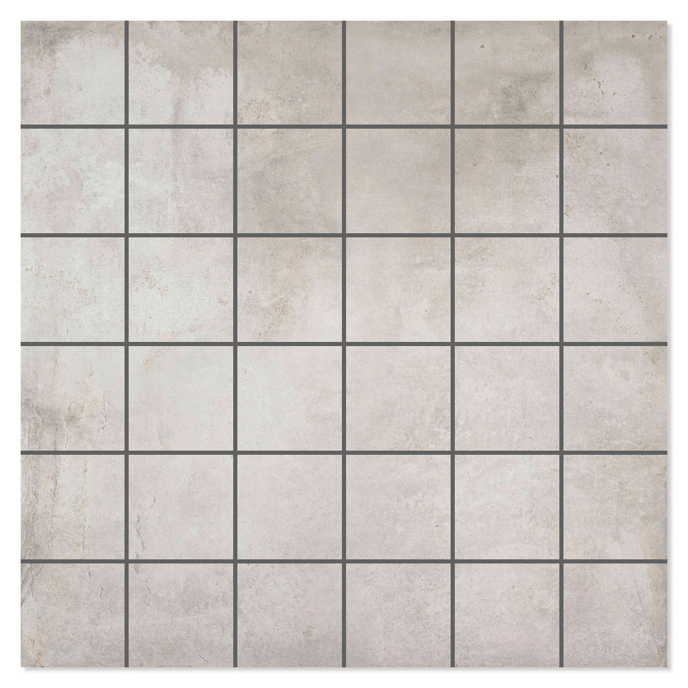 Mosaikkflis Steelwave Grå Matt 30x30 (5x5) cm