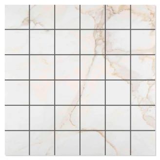 Marmor Gulvflis <strong>Lancelot</strong>  Hvit Matt 30x30 (5x5) cm
