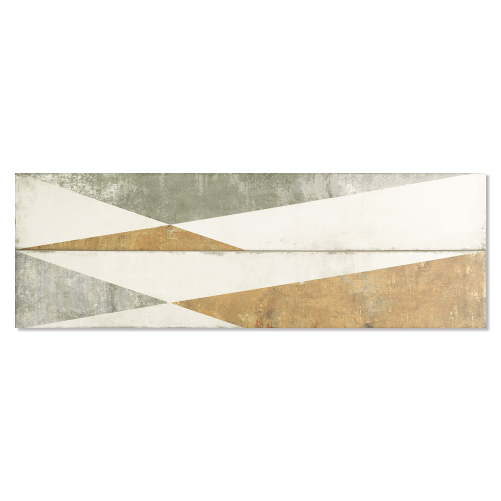 Gulvflis Amazonia Hvit-Gul Matt 21x63 cm