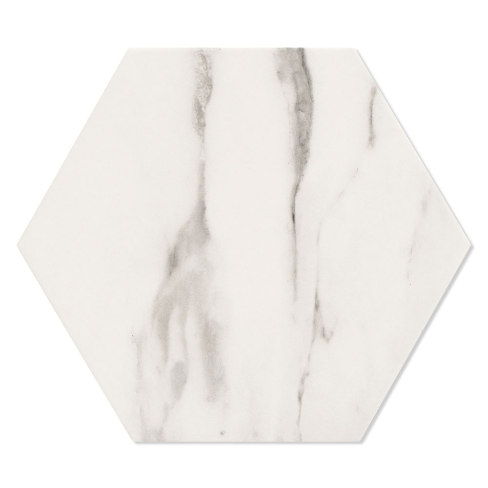 Marmor Gulvflis Venato Hvit Matt 29x33 cm
