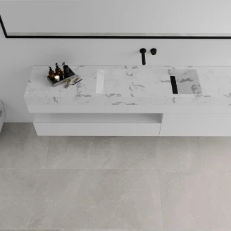 Marmor Gulvflis <strong>Marble Art</strong>  Grå Matt 60x120 cm