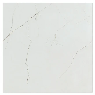 Marmor Gulvflis <strong>Safira</strong>  Hvit Polert 60x60 cm
