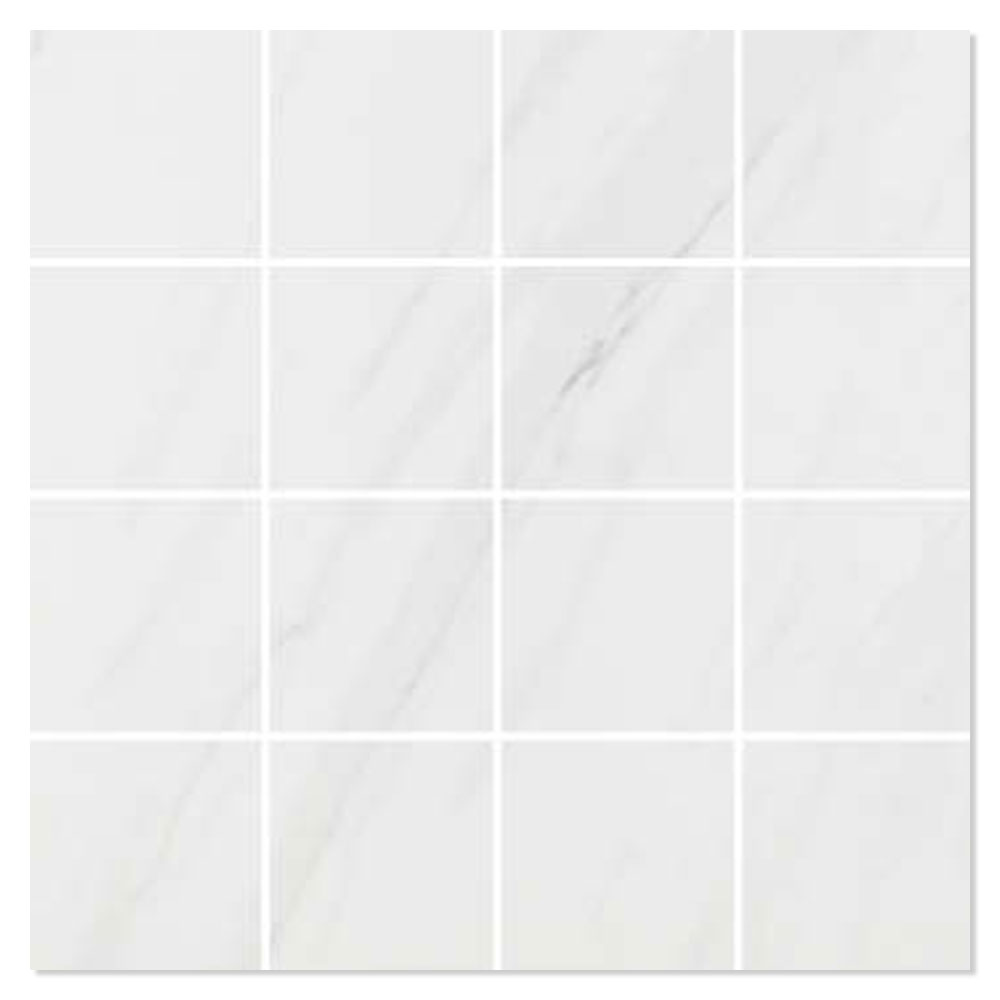 Mosaikkflis Campo Hvit Matt 30x30 (7x7) cm