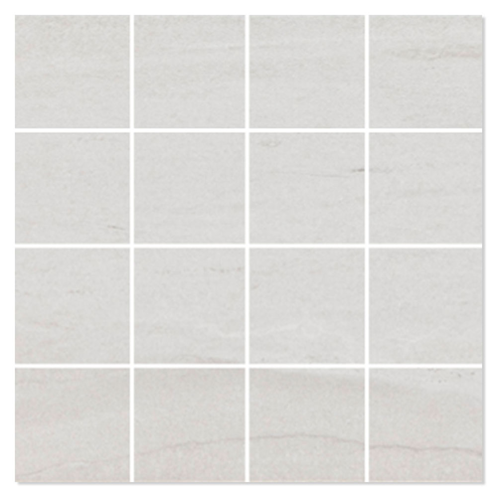 Marmor Mosaikkflis Sacrofano Hvit Polert 30x30 (7x7) cm