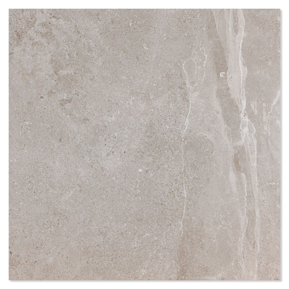 Gulvflis Biscay Ash Halvpolert 120x120 cm