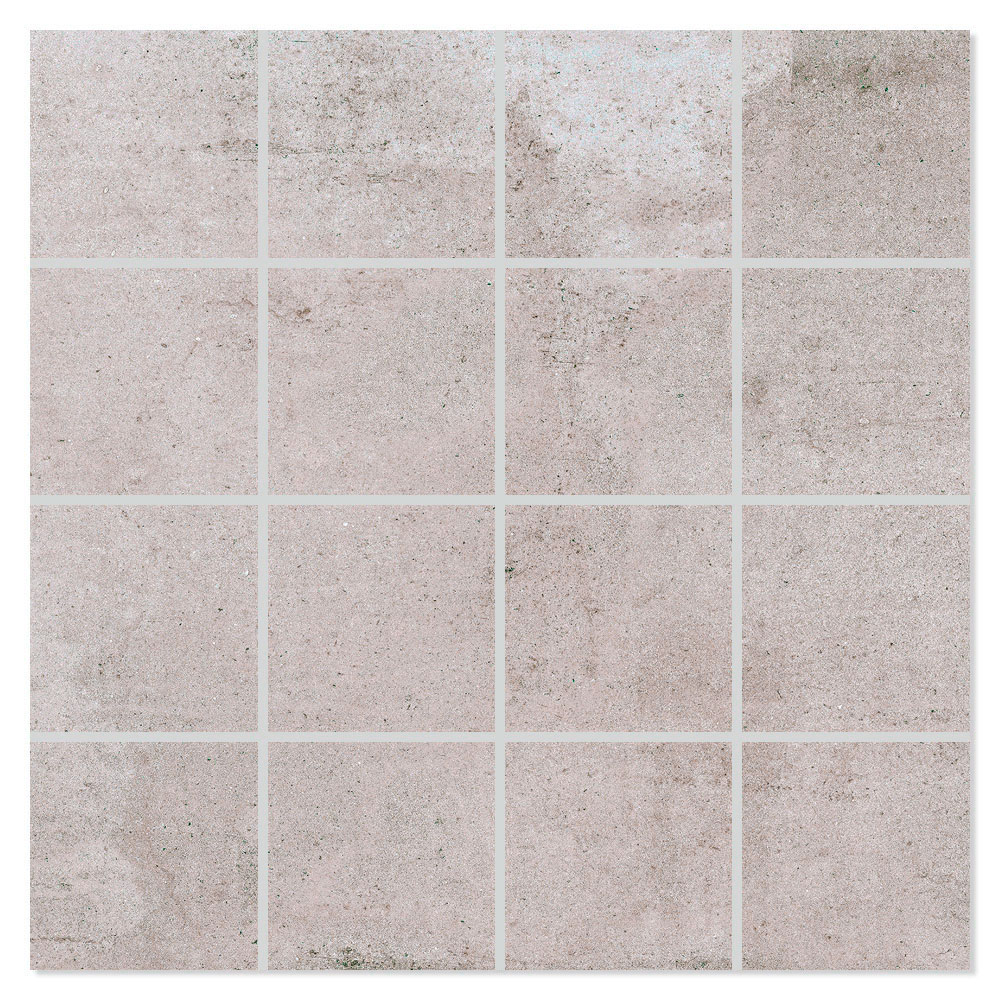 Mosaikkflis BeConcrete Beige Matt 30x30 (7x7) cm