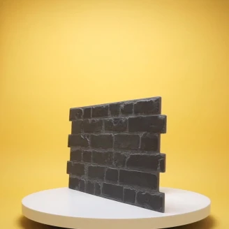 Klinker <strong>Manhattan</strong>  Sort Mat-Relief 31x56 cm