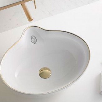 Bathco Bunnventil Pop-Up Guld Blank för Servant uten Overløp