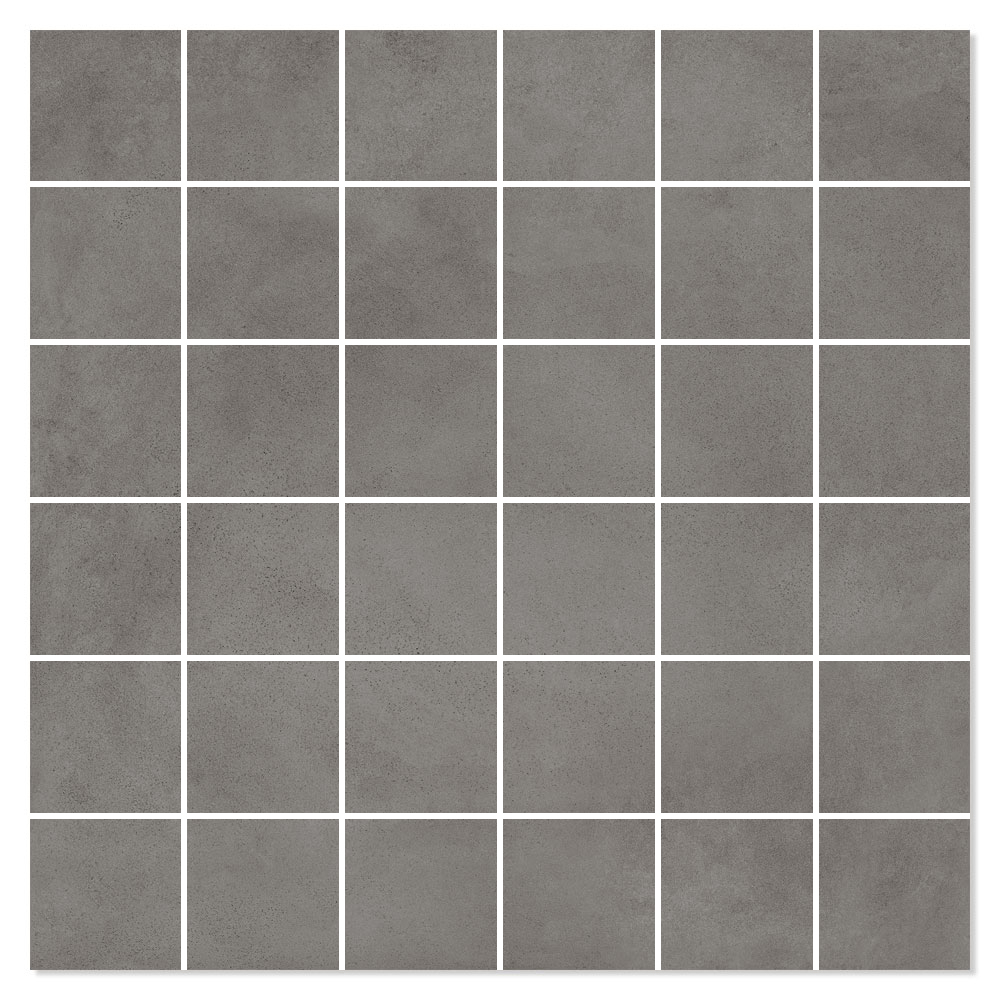 Marmor Mosaikkflis Nord Mørk Grå Matt 30x30 (5x5) cm