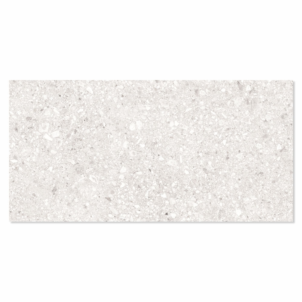 Gulvflis Terrazzo Italia Hvit Matt 61x122 cm