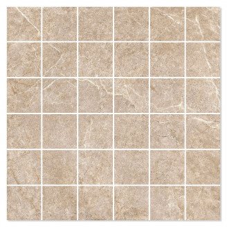 Mosaikk Gulvflis <strong>Evolution</strong>  Beige Matt 30x30 (5x5) cm
