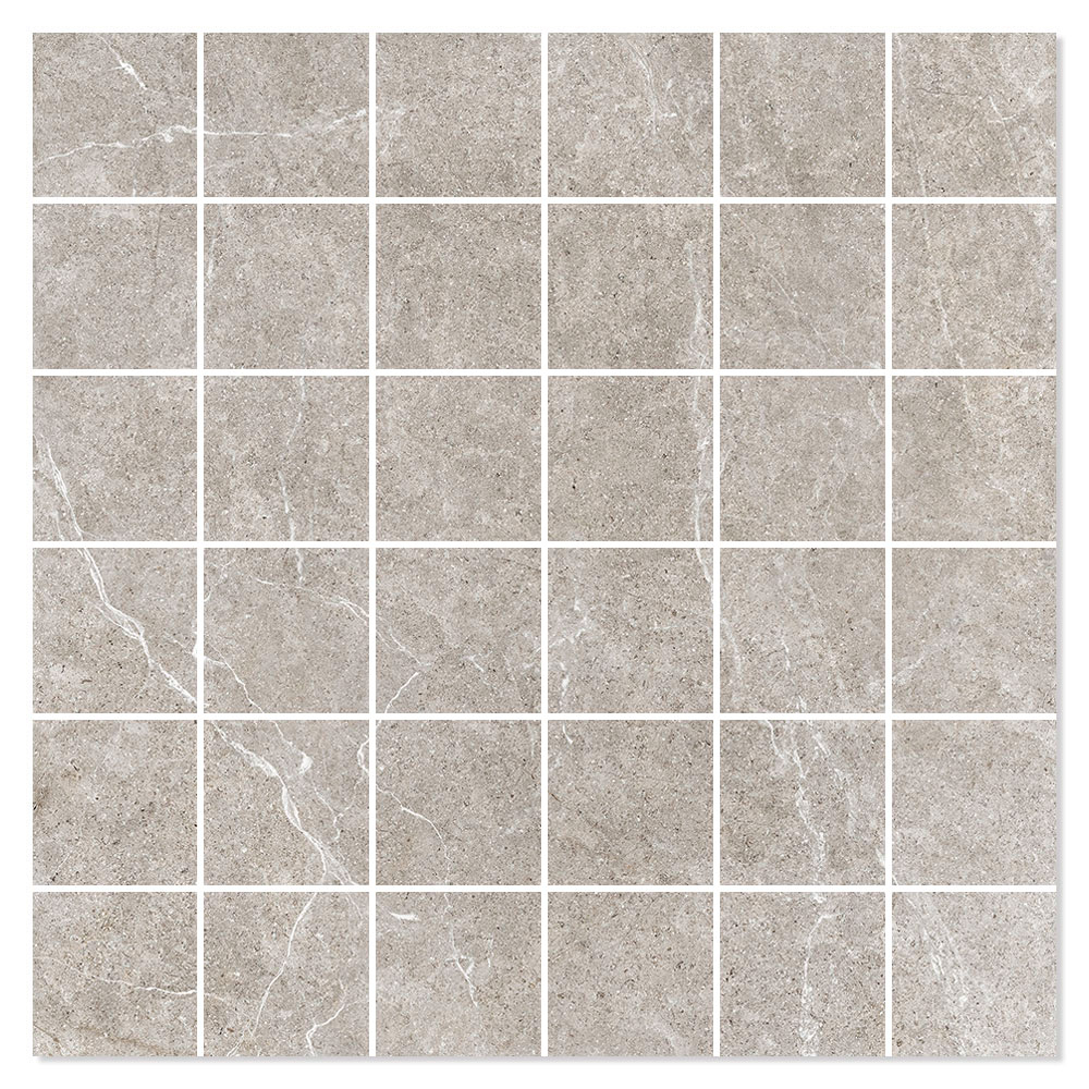 Mosaikkflis Evolution Grå Matt 30x30 (5x5) cm