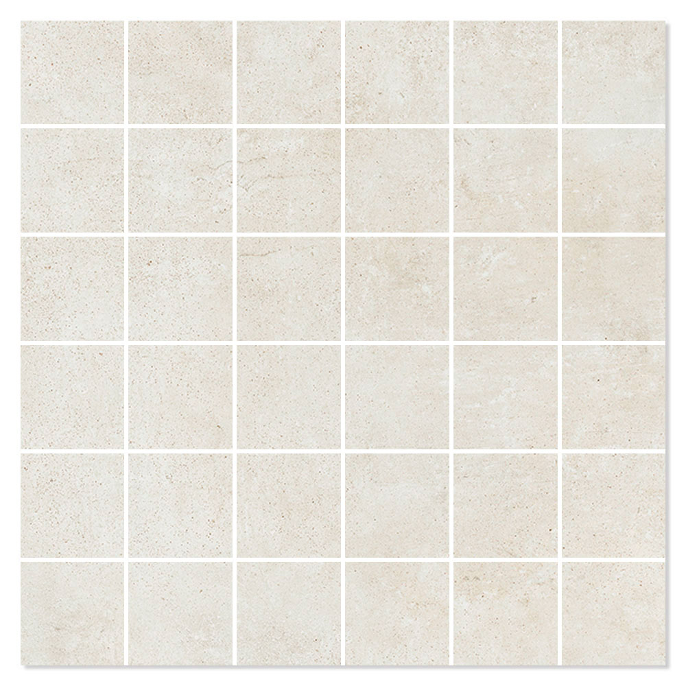 Mosaikkflis Marvel Pro Hvit Matt 30x30 (5x5) cm